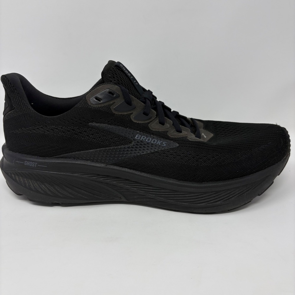 Brooks Ghost 17 Mens Size 11.5 Black Athletic Running Shoes (1104421D020)